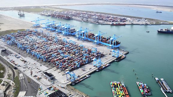 Terminals at the port of Rotterdam