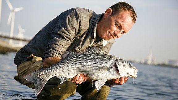 Robert de Wilt met gevangen vis