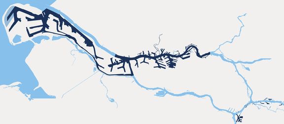 Inland Port area Rotterdam