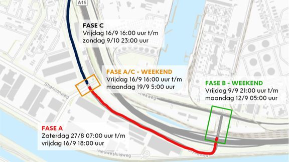 Werkzaamheden aan de Clydeweg