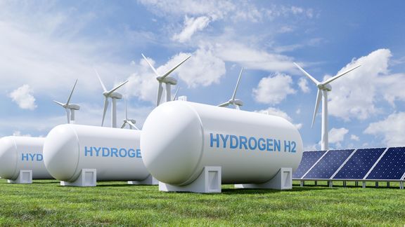 Artist impression of hydrogen park