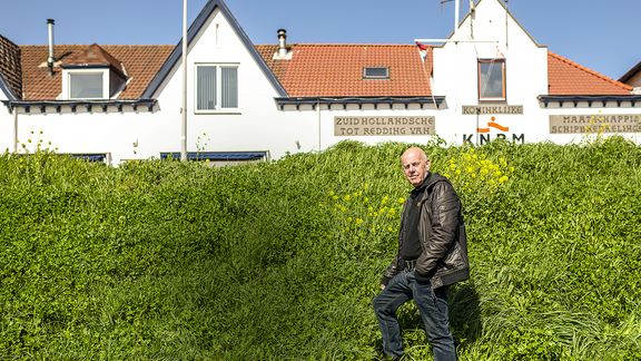 Henk Schulp voor de KNRM bij Hoek van Holland