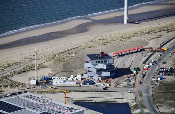 Bouw Portlantis - Luchtfoto<br>