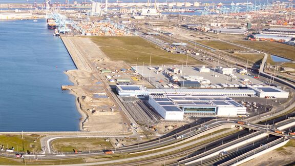 The APM Terminal seen from the air