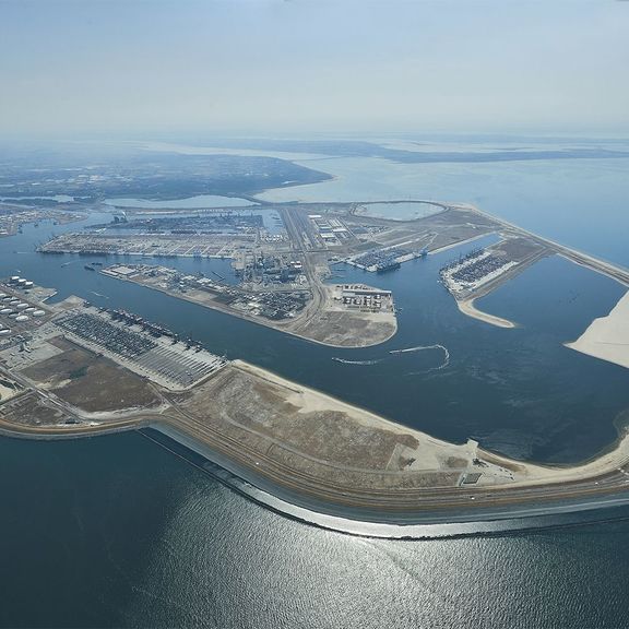 Maasvlakte 2 from the air