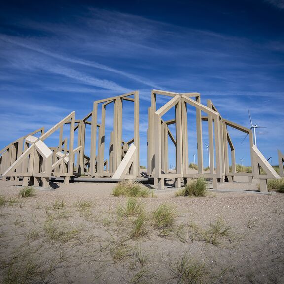 The zandwacht in the dunes at Portlantis