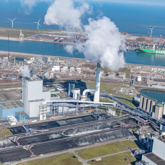 De energiecentrale van Uniper op Maasvlakte 2